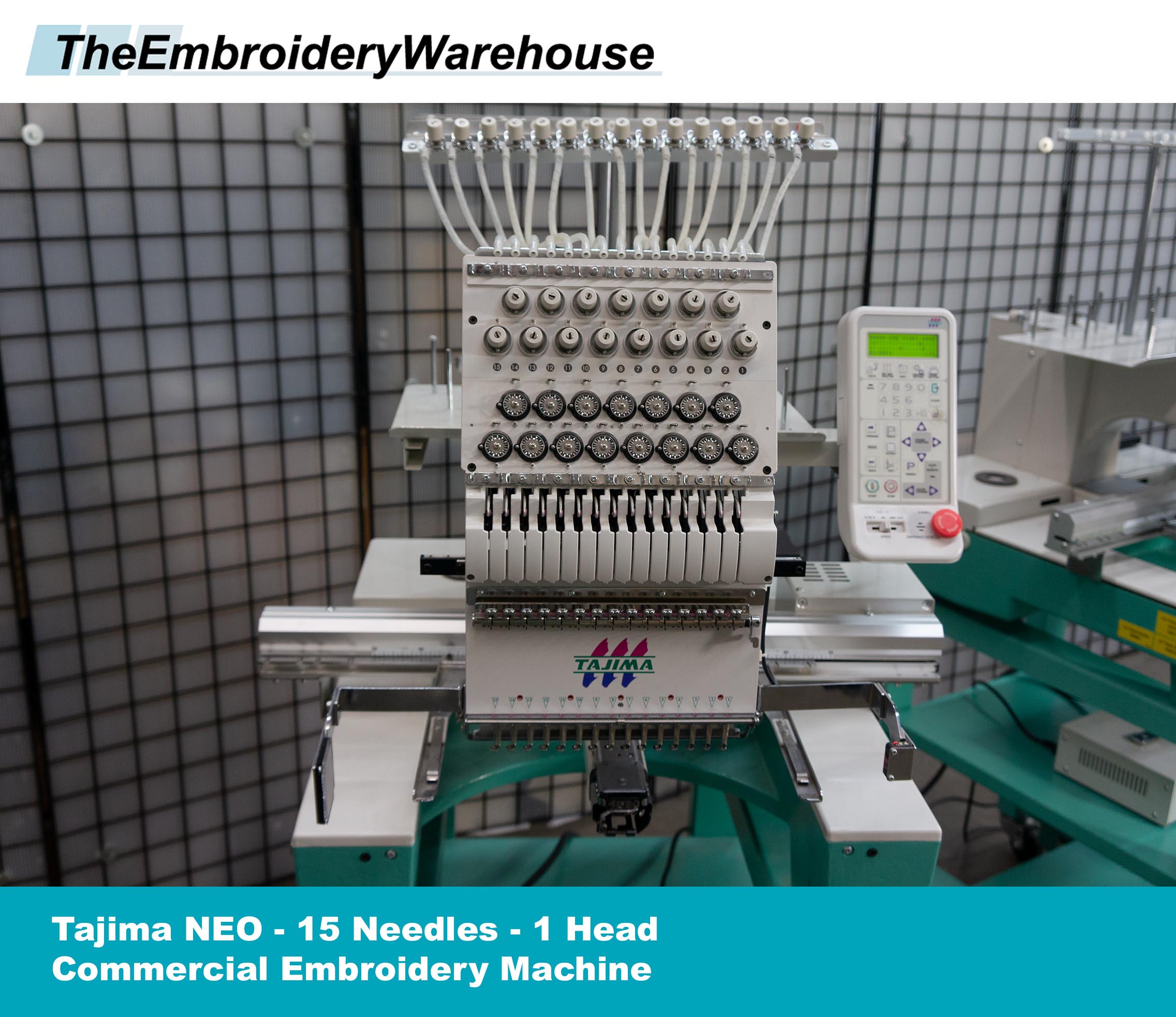 Tajima NEO 1 Head 15 Needles Commercial Embroidery Machine